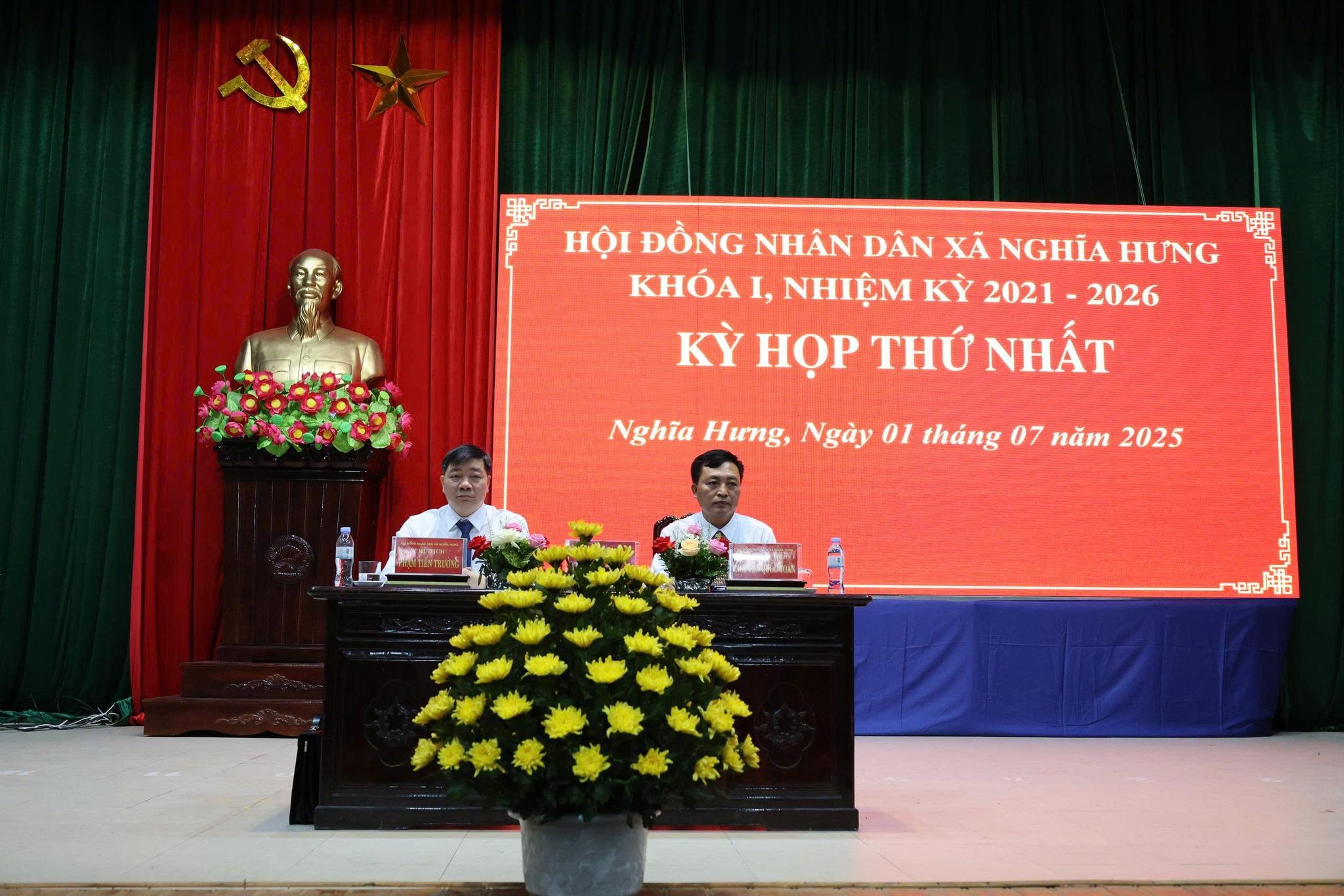 HĐND xã Nghĩa Hưng khóa I, nhiệm kì 2021- 2026 tổ chức kỳ họp thứ nhất