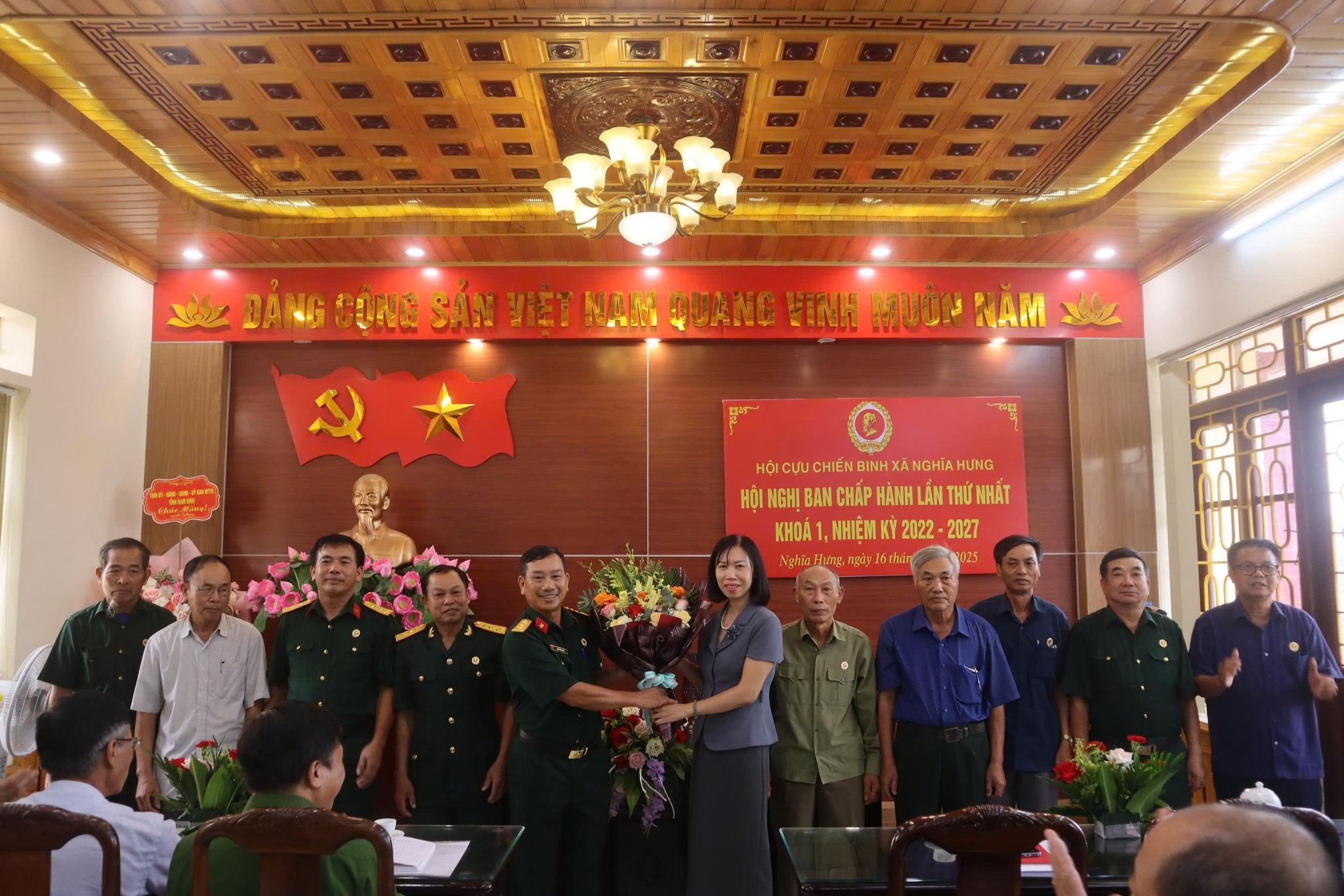 Hội Cựu chiến binh xã Nghĩa Hưng tổ chức hội nghị lần thứ nhất khóa I, nhiệm kì 2022- 2027