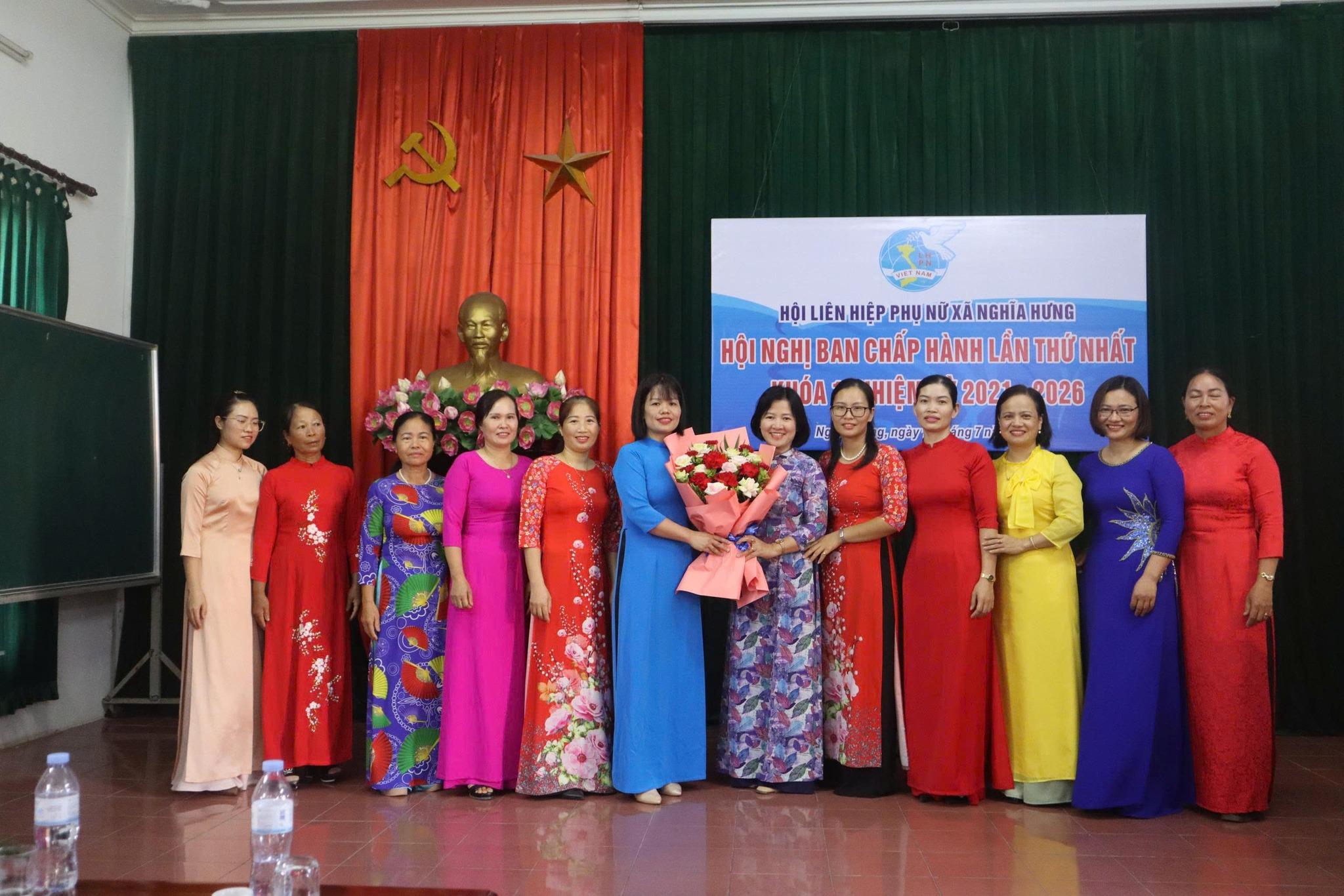 Hội LHPN xã Nghĩa Hưng tổ chức hội nghị lần thứ nhất khóa I nhiệm kì 2021- 2026