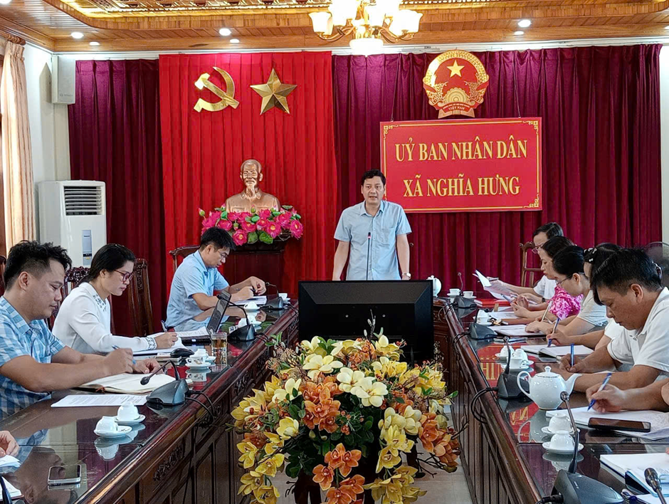 UBND xã Nghĩa Hưng triển khai nhiệm vụ trọng tâm tháng 8/2025