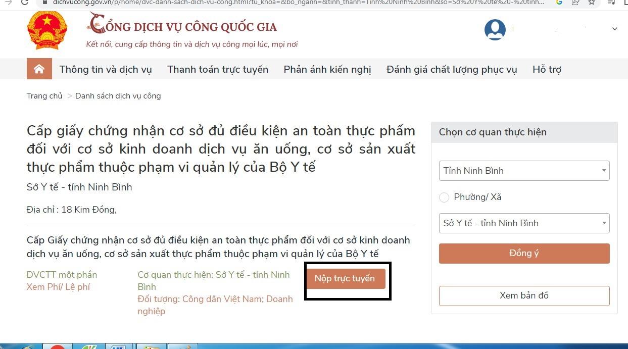 Đối tượng thuộc diện phải cấp Giấy chứng nhận cơ sở đủ điều kiện ATTP và hướng dẫn quy trình nộp hồ sơ giải quyết TTHC