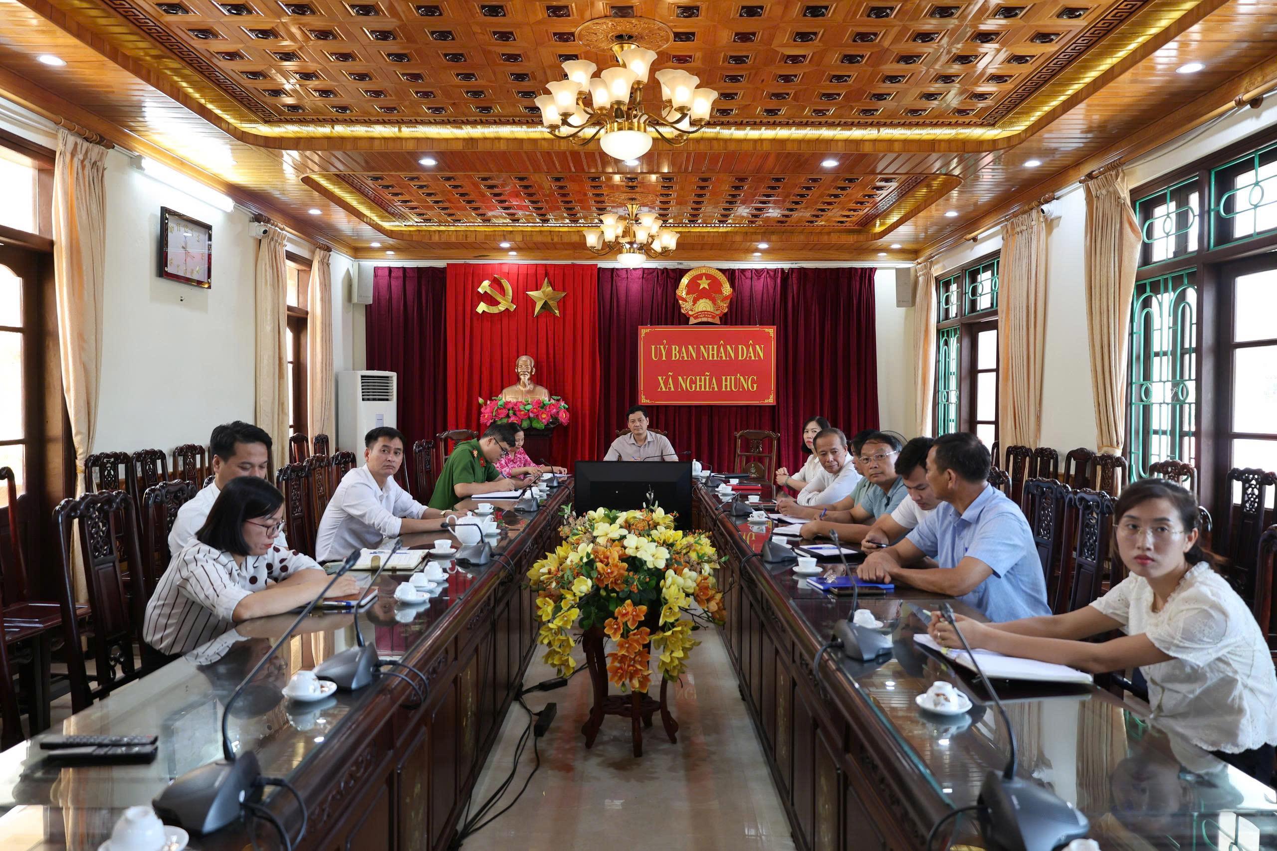 Xã Nghĩa Hưng tham dự hội nghị trực tuyến về công tác phòng chống dịch động vật.