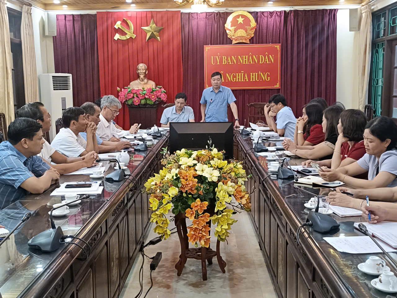 UBND xã Nghĩa Hưng tổ chức hội nghị triển khai kế hoạch khai giảng năm học mới 2025-2026